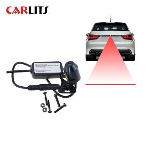 CARLITS 1X Straight Line Anti Collision Car Laser Tail Fog Light Auto Reverse Light Parking Light Brake Bulb Plate Lamp Wire BJ ► Photo 1/6