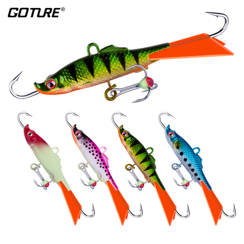 Goture Ice Jig Winter Fishing Lure Balancers Hard Artificial Bait with Luminous Hooks For Perch Pike Winter Fishing 15g 68mm 1PC ► Photo 1/6