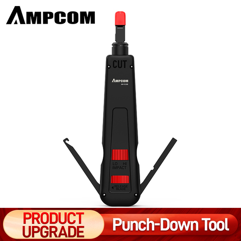 Punch Down Tool, AMPCOM 110 Type Multi-function Network Cable Tool with Two Blades Telephone Impact Terminal Insertion Tools ► Photo 1/6