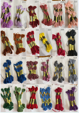 oneroom 10 pieces  cross stitch    threads   / cross stitch embroidery thread / Custom   threads  colors 05 ► Photo 1/6