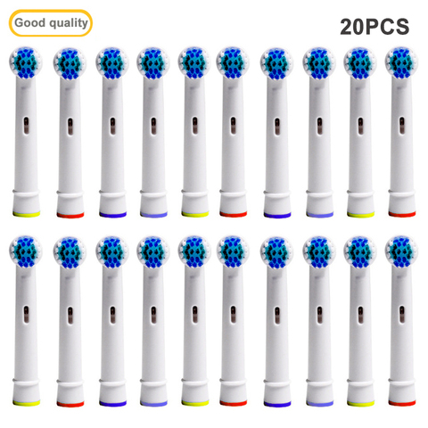 20pcs Oral A B Electric Toothbrush Replacement Brush Heads, Sensitive brush heads Extra soft bristles D25 D30 D32 4739 3709 ► Photo 1/5
