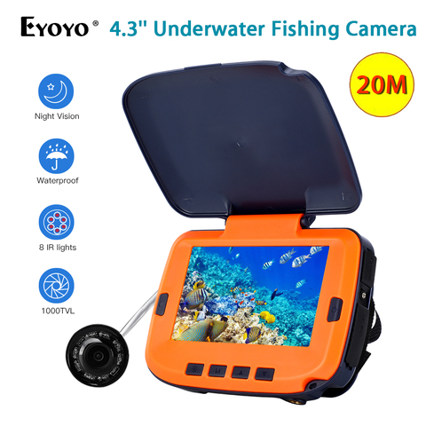 Fish Finder Eyoyo Portable 4.3inch Monitor Underwater Fishing
