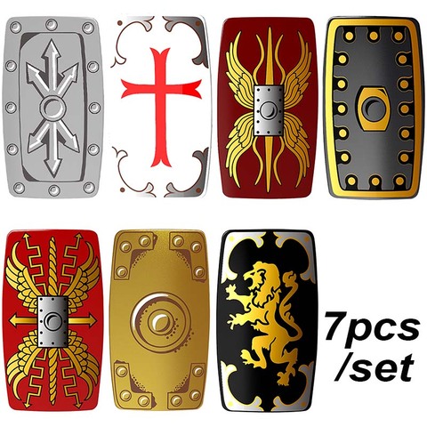 Medieval Knights Shields Building Blocks Crusader Bricks MOC accessories brick Toys for Children ► Photo 1/6