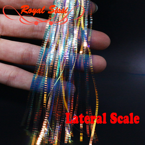 Royal Sissi 1pack Fly Tying lateral scale strands saltwater Flashbou bucktail spinnerbait fishing lure bass fly tying materials ► Photo 1/6