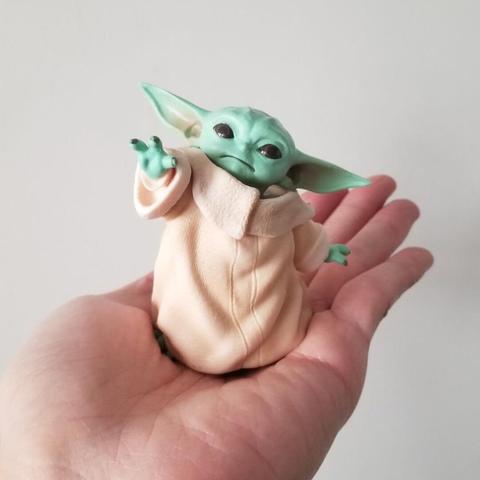 Kawaii Baby Yoda Action Figure Dolls Toy Collection The Mandalorian Cute Yoda Figure Dolls Toy Birthday Gifts for Kids ► Photo 1/6