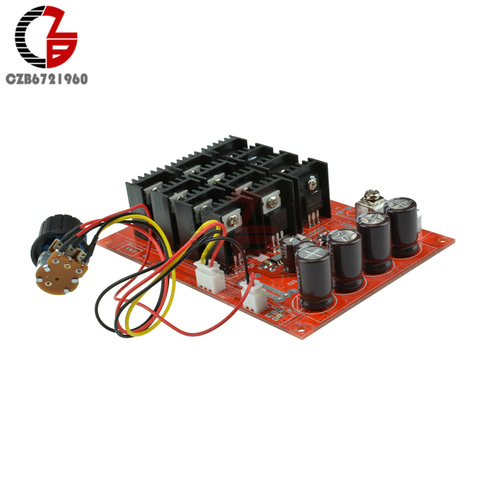 PWM DC Motor Speed Controller 10-50V 60A High Power HHO RC Driver PWM Controller Module 12V 24V 48V 3000W Extension Cord Switch ► Photo 1/6