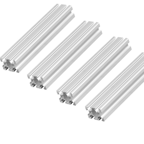 4pc/lot 2040 European Standard Industrial Aluminum Alloy Profile 100 200 300 400 500mm Length Linear Rail for DIY 3D Printer CNC ► Photo 1/6