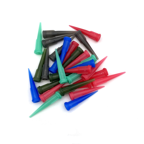 30Pcs PE TT Tapered Tips Solder Paste Dispenser Adhesive Glue Dispensing Needles Plastic Tapered Tips 14-25GA Dispensing Tip ► Photo 1/5