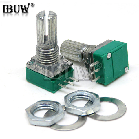 5PCS RK097N 5K 10K 20K 50K 100K 500K B5K with a switch audio 3PIN ibuw shaft 15mm  amplifier sealing Potentiometer ► Photo 1/1