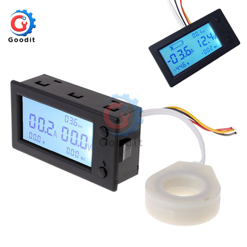 100A 200A 400A STN LCD Hall Coulomb Meter Voltmeter Ammeter Voltage Current Battery Monitor AMP Power Capacity Indicator Monitor ► Photo 1/6