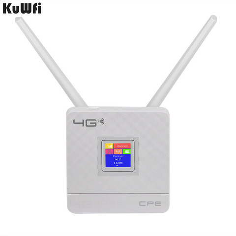 4G Sim Card Wifi Router Wireless CPE Router CAT4 150Mbps 4G LTE FDD/TDD Unlock Router With External Antennas WAN/LAN RJ45 ► Photo 1/6