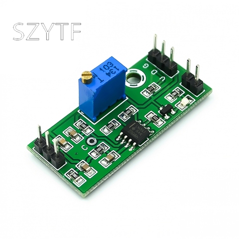 LM393 voltage comparator module adjustable high precision waveform shaping dual-output LED indication ► Photo 1/3