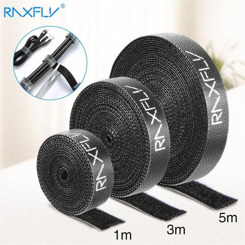1/3/5M Raxfly Ultra Thin Micro Soft Nylon Hook Buckled bandage Loop Fastener Magic Tape Clip Holder Cable Ties Strap #1229 ► Photo 1/6
