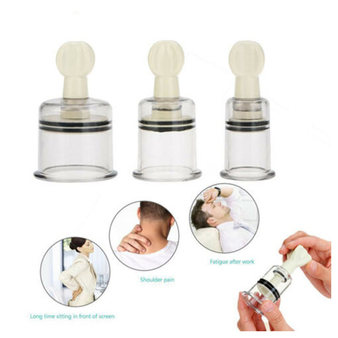4 Size Rotating Handle Vacuum Body Massage Cans Suction Enhancer Anti Cellulite Acupuncture Vacuum Cupping Cups Nipple Enlarger ► Photo 1/6