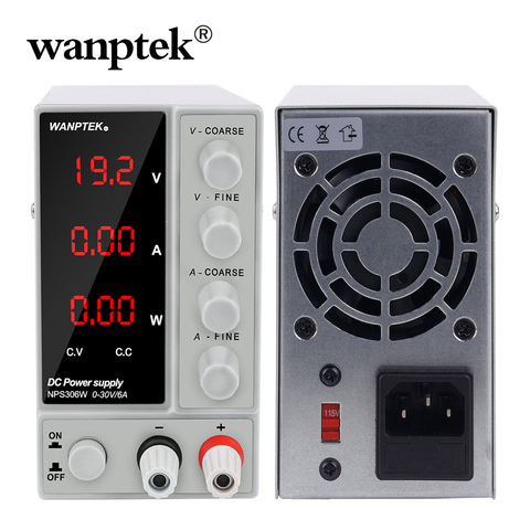 Wanptek Lab DC Adjustable Power Supply 30V 10A Digital Switching Voltage Regulator Stabilizers regulated Power Supplies 220 V ► Photo 1/6