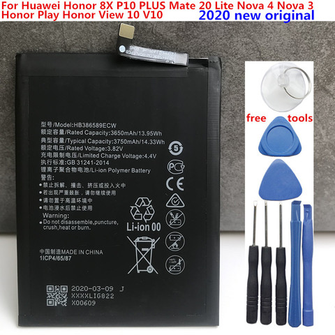 Original New 3750mAh HB386589ECW Battery For Huawei Mate 20 Lite SNE-LX1 SNE-LX2 SNE-LX3 SNE-L23 SNE-L01 SNE-AL00 Batteries ► Photo 1/2