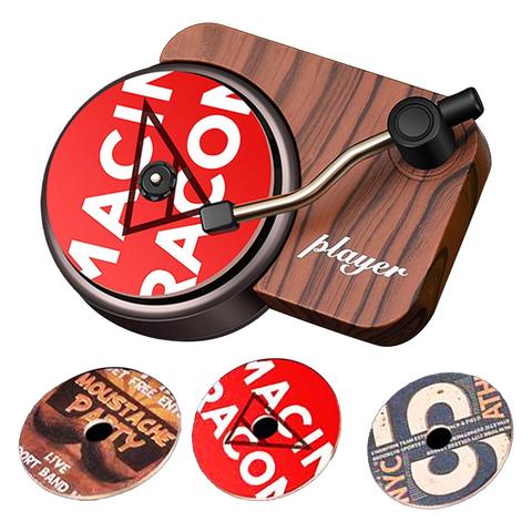 Retro Rotating Phonograph Car Air Fresher Aromatherapy Record Player Perfume Auto Freshener ► Photo 1/6