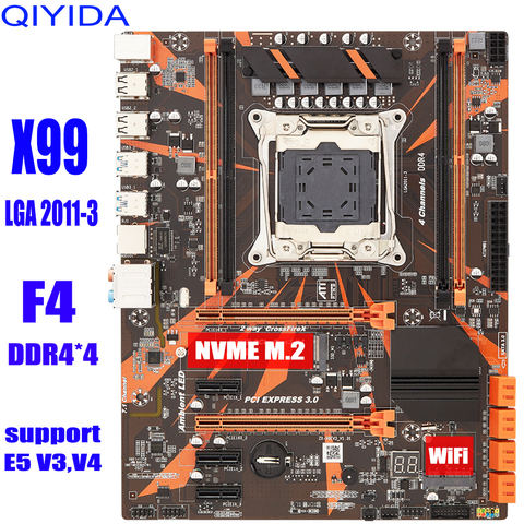 X99 Motherboard LGA2011-V3 Professional 4 Channel DDR4 Desktop Computer Motherboard Module Support E5 V3 V4 Strong Huanan ► Photo 1/6