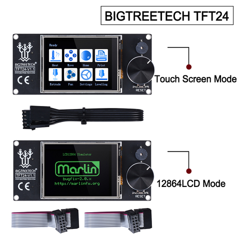 BIGTREETECH TFT24 V1.1 Touch Screen Display 12864LCD 3D Printer Parts VS MKS TFT2.4 For SKR PRO SKR V1.4 turbo Ender 3 upgrade ► Photo 1/6