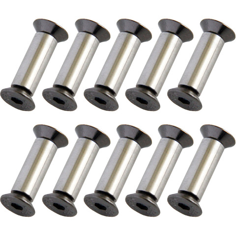 10pcs/lot Knife Handle Bolt Rivets Scale Screw Fastener Nut Flat Hex Head Knives Fastening DIY Making Material ► Photo 1/5