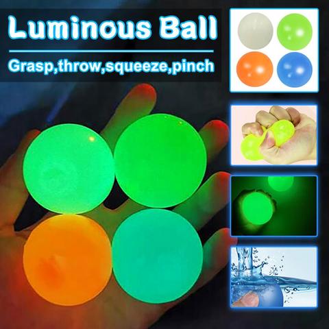4.5cm Squishy Luminous Stick Wall Ball Relief Toys Ball Catch Throw Game  Glow In The Dark Toys for Children Interesting Gifts - Price history &  Review, AliExpress Seller - SZATS Store