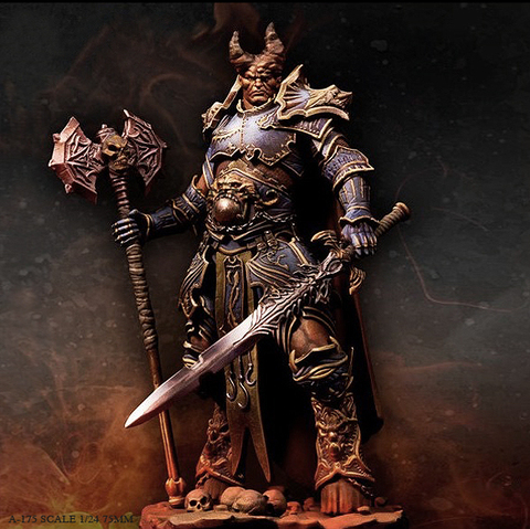 1/24 Resin Figure Kits Lord of Hell Model Self-assembled A-175 ► Photo 1/3