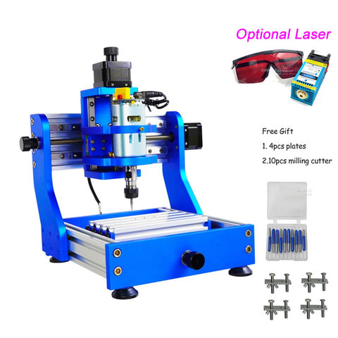 Square Rail Mini CNC 1310 PRO Full Metal Frame Desktop Engraving PCB Milling Machine Wood Carving Optional Laser Function ► Photo 1/6