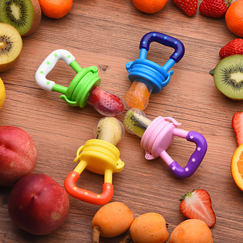 1Pcs Fresh Food Nibbler Baby Pacifiers Feeder Kids Fruit Feeder Nipples Feeding Safe Baby Supplies Nipple Teat Pacifier Bottles ► Photo 1/6