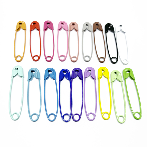 100pcs Colorful Safety Pins DIY Sewing Tools Accessory Stainless Steel Needles Large Safety Pin Small Brooch Apparel Accessories ► Photo 1/6