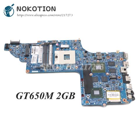 NOKOTION 682174-501 682174-001 48.4ST06.021 PC Motherboard For HP pavilion DV6 DV6-7000 MAIN BOARD HM77 GT650M 2GB Video Card ► Photo 1/6