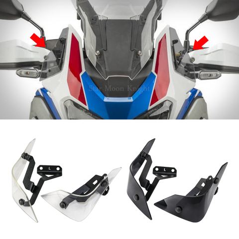 Motorcycle Side Windshield Windscreen Handshield Wind Deflector For Honda CRF 1100 L CRF1100L Africa Twin Adventure Sports 2022 ► Photo 1/6