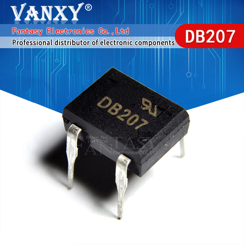 10PCS DB207 DIP B207 DIP4 Bridge Rectifiers 1000V 2A new and original IC ► Photo 1/4