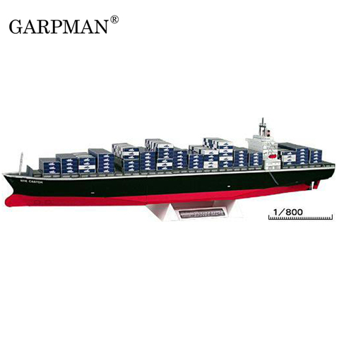 1:800 Container Ship 3D Paper Model DIY Puzzle Manual Class Three-dimensional Origami Parent-child Toys ► Photo 1/1