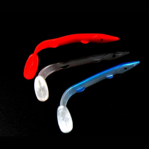 10Pcs 8.5cm 1.15g Fishing Lure Soft Bait Orange Bule Black Eel Style Jelly Lures pollock fishing Bait ► Photo 1/3