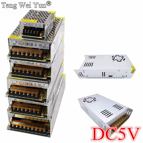 DC 5V Switching Power Supply 4A 5A 6A 10A 20A 60A 80A Power Supply Switching Power AC 110V 220V To DC 5V For Led Strip Lights ► Photo 1/1