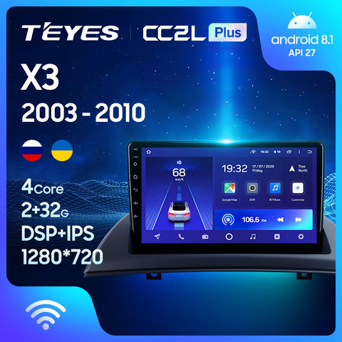 TEYES CC2L Plus For BMW X3 E83 2003 - 2010 Car Radio Multimedia Video Player Navigation GPS Android No 2din 2 din DVD ► Photo 1/6