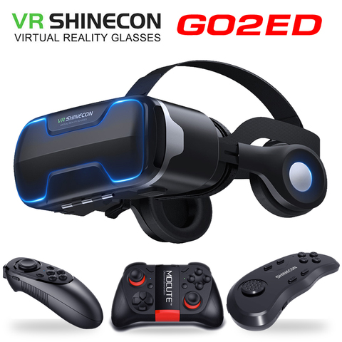 G02ED VR shinecon 8.0 Standard edition and headset version virtual reality 3D VR glasses headset helmets Optional controlle ► Photo 1/6