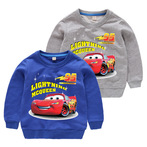 Disney Cars Sweatshirt Cotton Boy Sweatshirt Child Lightning McQueen Sweatshirt ► Photo 1/6