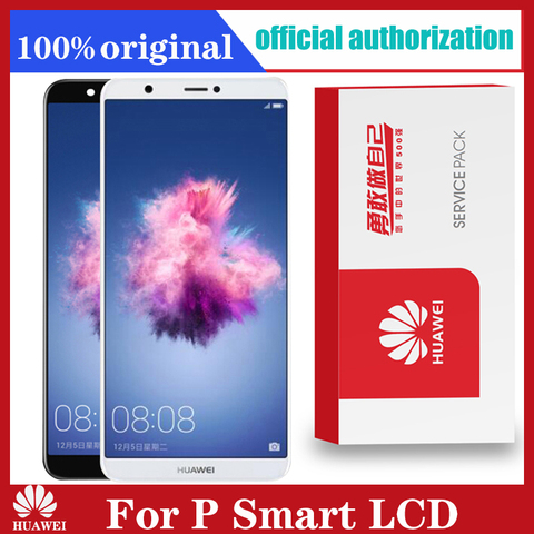 Original 5.65'' Replacement LCD with Frame for Huawei P Smart Touch Screen Display P Smart FIG LX1 LX3 ► Photo 1/6