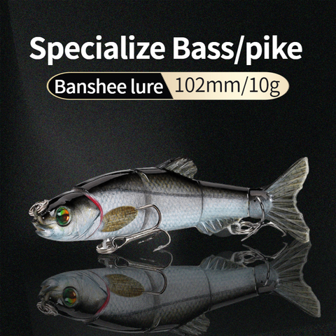 Banshee 102mm 10g Sinking Wobblers Fishing Lure 5 Segments Hard Bait Artificial Multi Jointed Swimbait For Pike/Bass Crankbaits ► Photo 1/6