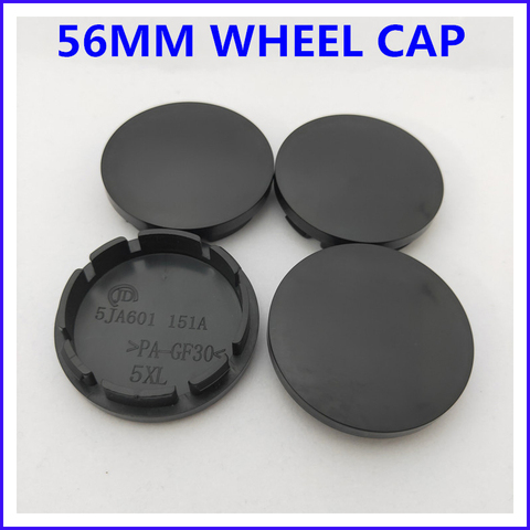 56MM Car wheel center hub caps For Skoda For VW Modified universal wheel hub cover car tires covers car styling 4PCS ► Photo 1/4