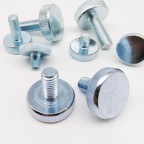 1/5pcs M3 M4 M5 M6 M8 M10 DIN653 GB835 Knurl Flat Head Hand Tighten Thumb Screw Curtain Wall Glass Thumbscrew Adjust Toolless ► Photo 1/6