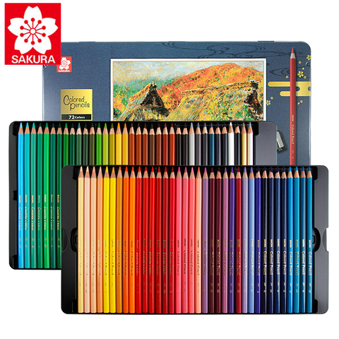 Japan Sakura Oily Color Pencil Set 24/36/48/60/72 Color XPY36 Beginner Student Hand-painted Fine Art Professional Painting Penci ► Photo 1/6