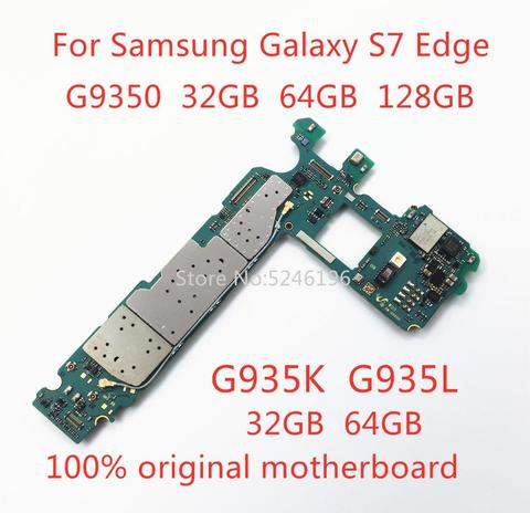Apply to For Samsung Galaxy S7 edge G9350 32GB 64GB 128GB G935K G935L 32GB 64GB original unlocked motherboard replacement ► Photo 1/2