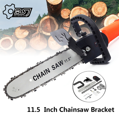 Upgrade 11.5inch Electric Chainsaw Bracket Adjustable Universal M10/M14/M16 Chain Saw Part Angle Grinder Into Chain Saw ► Photo 1/6