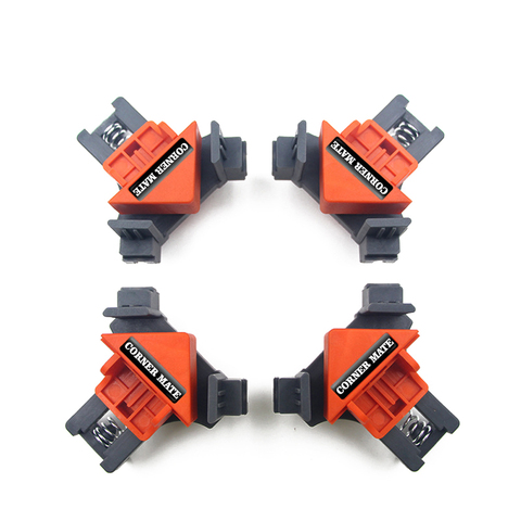 4 pcs 90 Degree Right Angle Clamp Fixing Clips Picture Frame Corner Clamp Woodworking Hand Tool Angle Clamps Pipe Clamp ► Photo 1/6