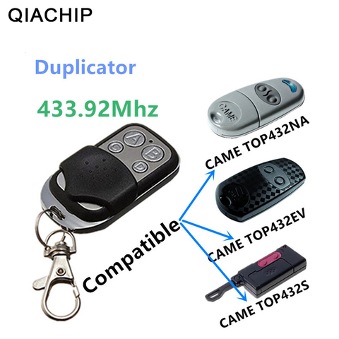 QIACHIP Copy CAME 433.92Mhz Universal remote control TOP432NA Duplicator Garage Door Gate Fob Remote Cloning 433mhz Transmitter ► Photo 1/6