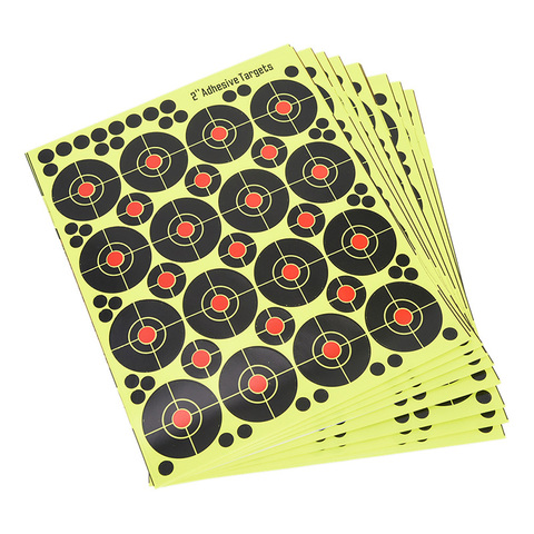 160pcs/10sheets Shooting Targets Splatter Glow Florescent Paper Target for Hunting Archery Arrow Training Shoot Accessories ► Photo 1/6