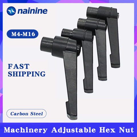 2Pcs M4 M5 M6 M8 M10 M12 M14 M16 Clamping Lever Machinery Adjustable Nut Handle Locking External Male Thread Knob Hex Nut ► Photo 1/4