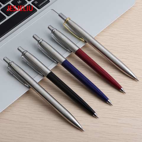 Ballpoint Pen Office Commercial Press Metal Ballpoint Pens gift Automatic Ball Pens For School Office Supply Students Gifts ► Photo 1/6